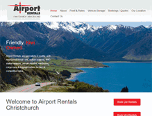 Tablet Screenshot of airportrentals.co.nz